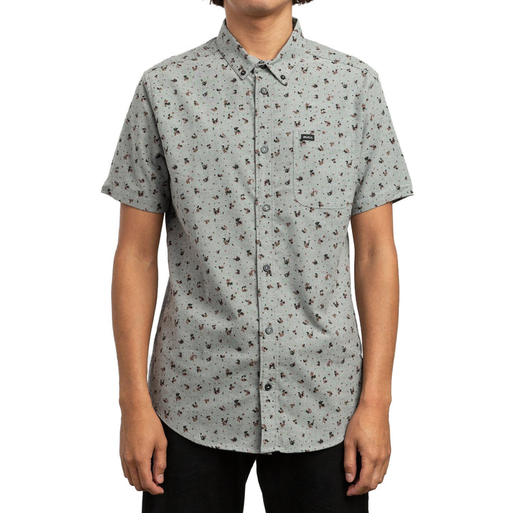 RVCA That'll Do Print Short-Sleeve Shirt Pavement