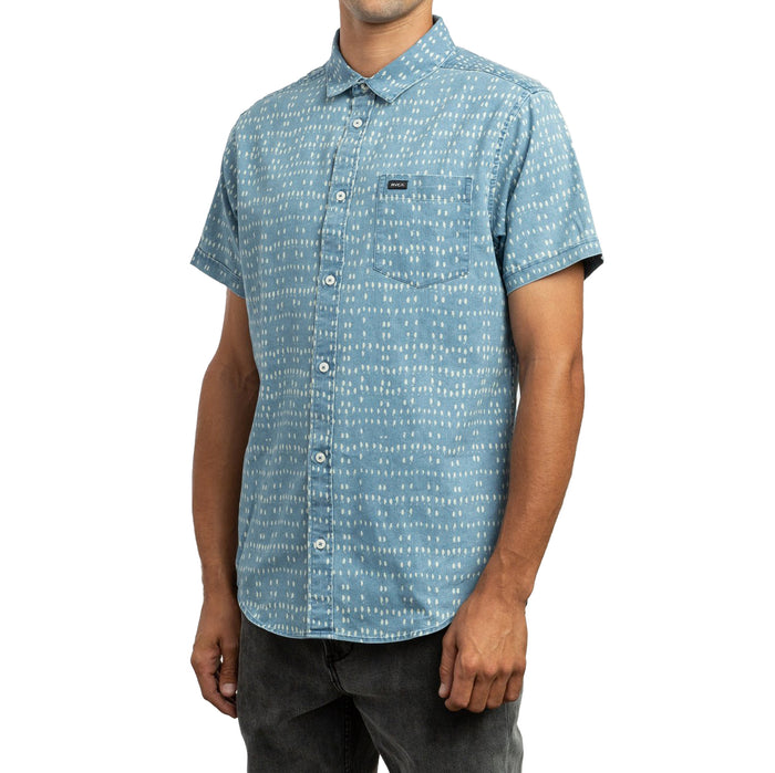 RVCA Nakama Dot Short-Sleeve Shirt Denim