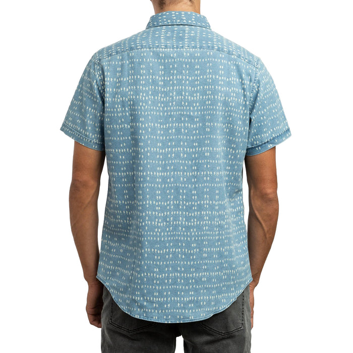 RVCA Nakama Dot Short-Sleeve Shirt Denim