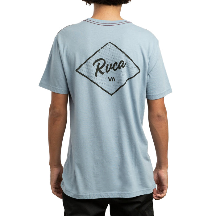 RVCA Postmark Short-Sleeve T-Shirt Dusty Blue
