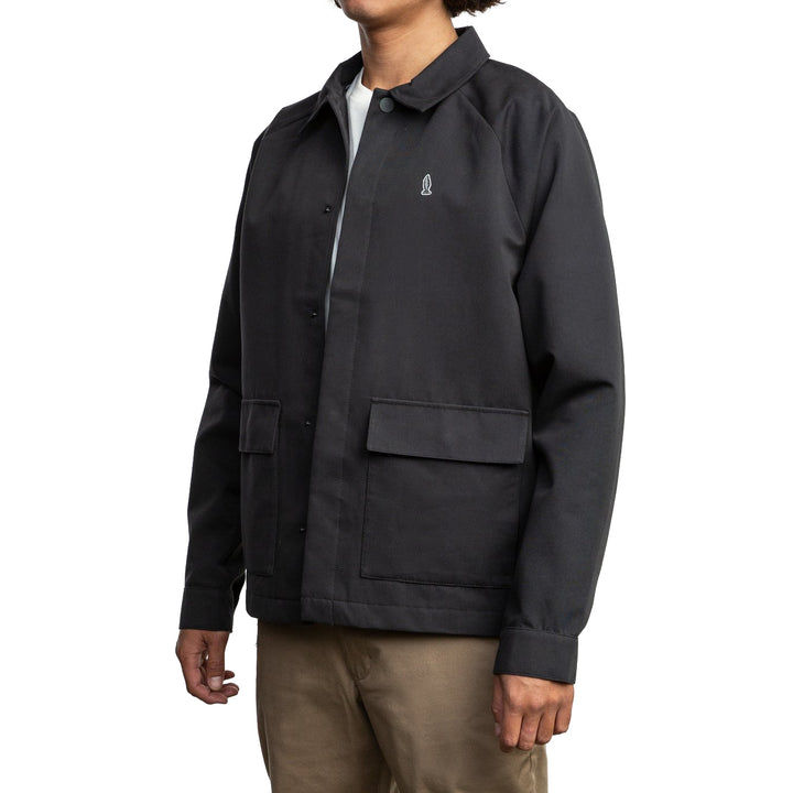 RVCA Gerrard Waist Cut Jacket Pirate Black