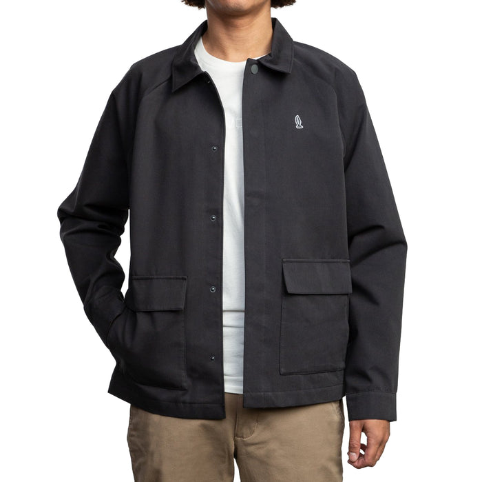 RVCA Gerrard Waist Cut Jacket Pirate Black