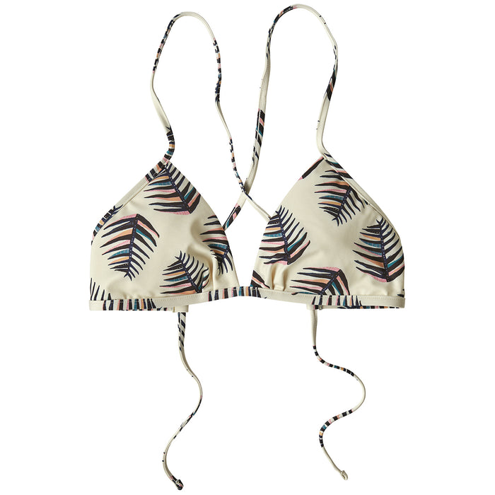 Patagonia Kupala Bikini Top - Women's Palms Of My Heart Small: Rutabaga White