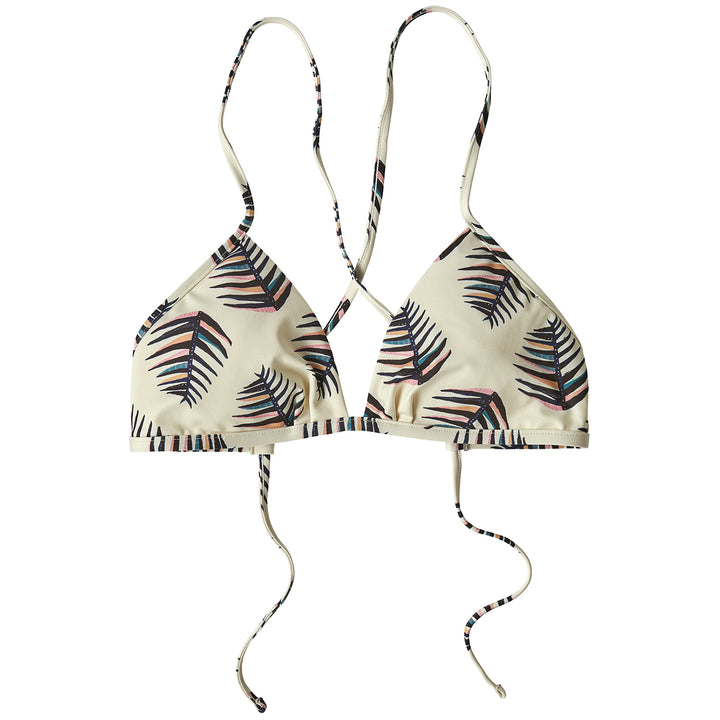 Patagonia Kupala Bikini Top - Women's Palms Of My Heart Small: Rutabaga White