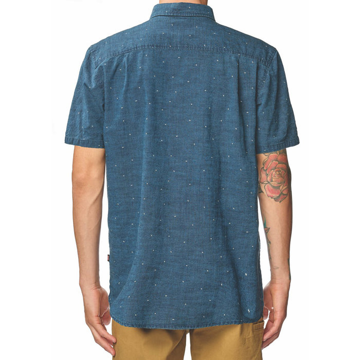 Globe Track Short-Sleeve Shirt Washed Indigo