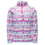 Spyder Bitsy Limitless Star Stripe Zip T-Neck Fleece - Little Girls' Star Stripe Multi Print/Taffy Pink
