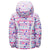 Spyder Bitsy Glam Jacket - Little Girls' Star Stripe Multi Print/White