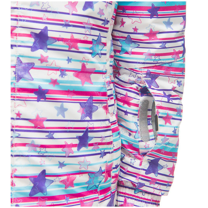 Spyder Bitsy Glam Jacket - Little Girls' Star Stripe Multi Print/White