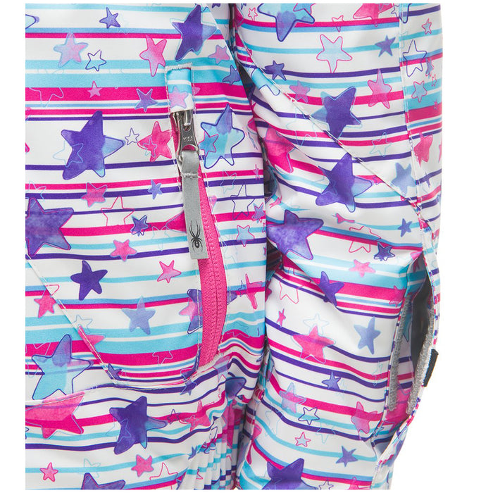Spyder Bitsy Lola Jacket - Little Girls' Star Stripe Multi Print/Taffy Pink