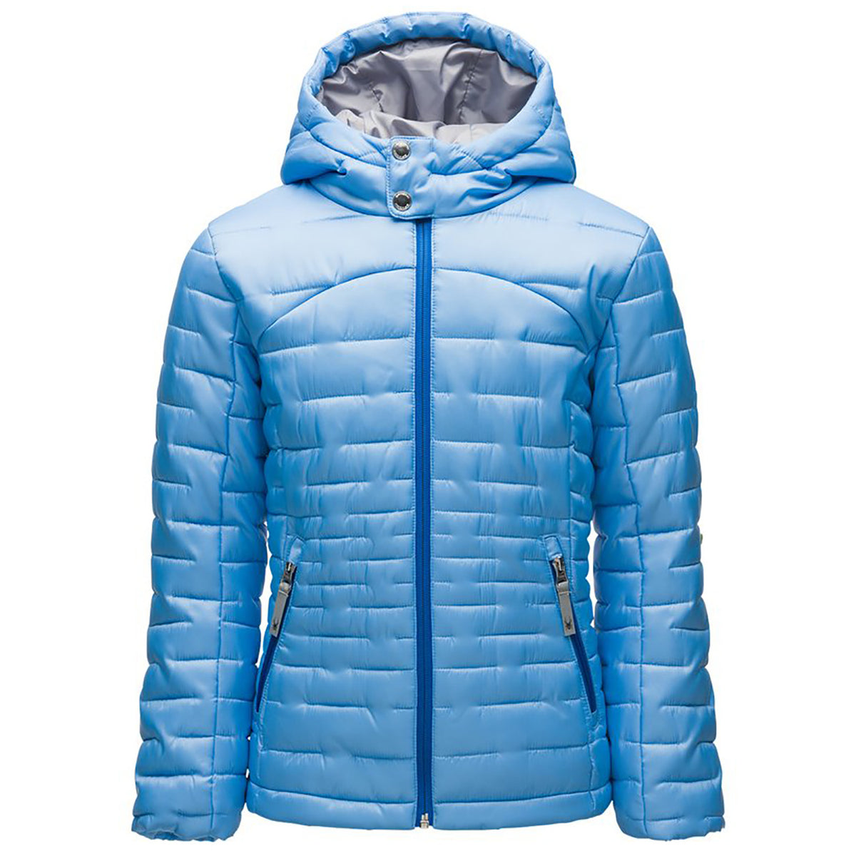 Spyder Edyn Hoodie Insulated Jacket - Girls' Blue Ice/Turkish Sea