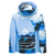 Spyder Ava GORE-TEX Jacket - Girls' Blue Ice/Powder Peak Print/Turkish Sea