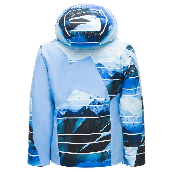 Spyder Ava GORE-TEX Jacket - Girls' Blue Ice/Powder Peak Print/Turkish Sea