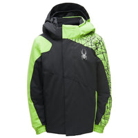 Spyder Mini Guard Jacket - Little Boys' Black/Fresh/Black::Black/Fresh/Black