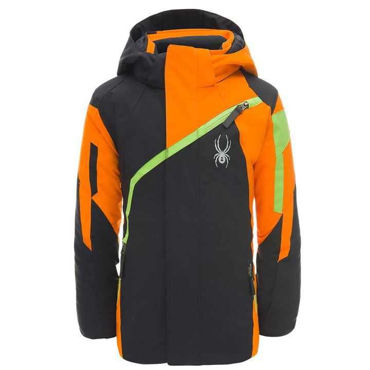 Spyder Mini Challenger Jacket - Little Boys' Black/Exuberance/Fresh