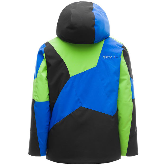 Spyder Mini Leader Jacket - Little Boys' Black/French Blue/Fresh