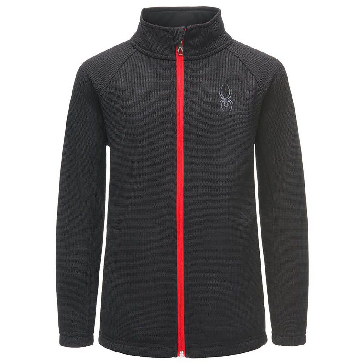 Spyder Constant Full Zip Stryke Jacket - Boys' Black/Black/Red