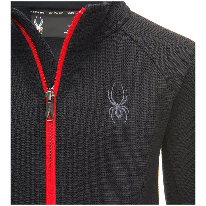 Spyder Constant Full Zip Stryke Jacket - Boys' Black/Black/Red