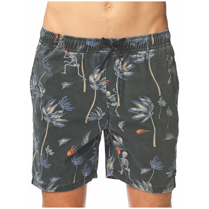 Globe Sand Tracks 17" Swim Trunks Washed Black