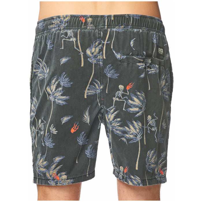 Globe Sand Tracks 17" Swim Trunks Washed Black