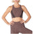 Beyond Yoga Stripe Down Cropped Tank Top - Women's Black/Pink Lei