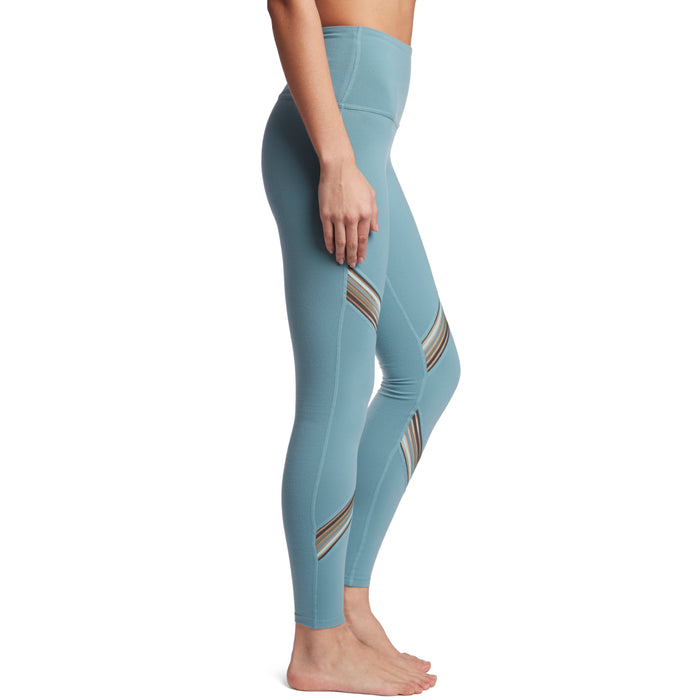 Beyond Yoga Get Your Filament High Waisted Long Leggings - Women's Blue Crush