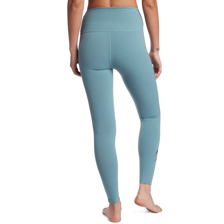 Beyond Yoga Get Your Filament High Waisted Long Leggings - Women's Blue Crush