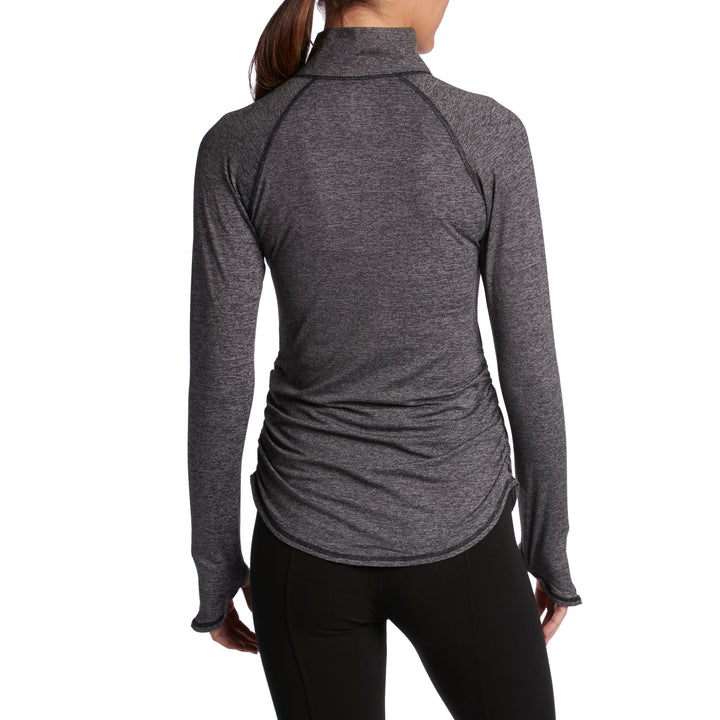The North Face Motivation Stripe 1/2 Zip Top - Women's TNF Black Micro Stripe