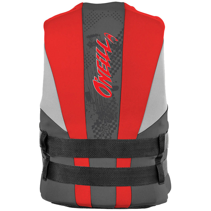 O'Neill Youth Reactor Wakeboard Vest - Kids' 2019 Coal/Red/Flint