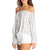 Billabong Light It Up Off-the-Shoulder Top - Women's White Cap
