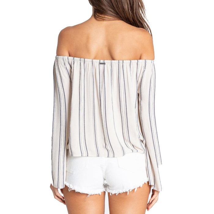 Billabong Light It Up Off-the-Shoulder Top - Women's White Cap