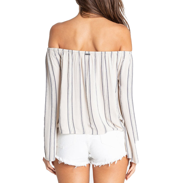 Billabong Light It Up Off-the-Shoulder Top - Women's White Cap