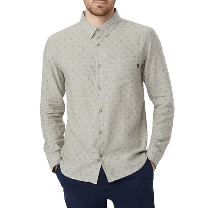 Tentree Mancos Long-Sleeve Shirt Heathered Vetiver