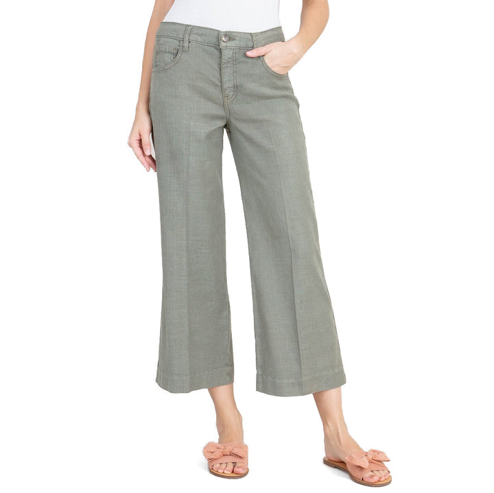 Level 99 Anabelle Wide Leg Pants - Women's Olive
