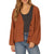Sisstrevolution Cozy Specs Cardigan Sweater - Women's Copper