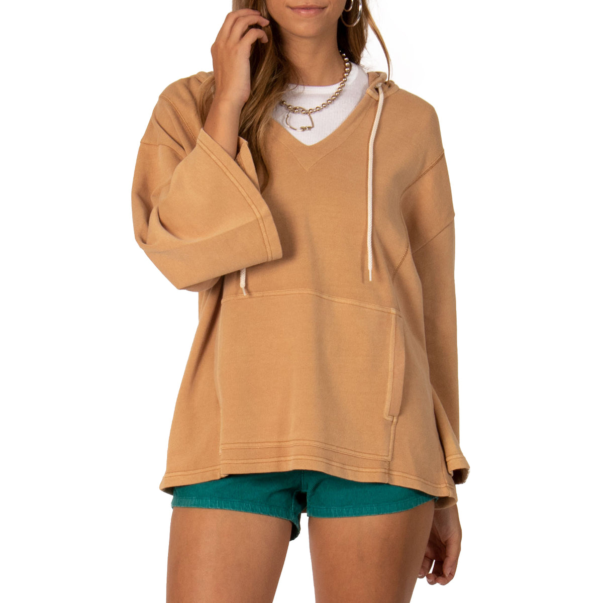 Sisstrevolution Frillin It Hoodie - Women's Latte