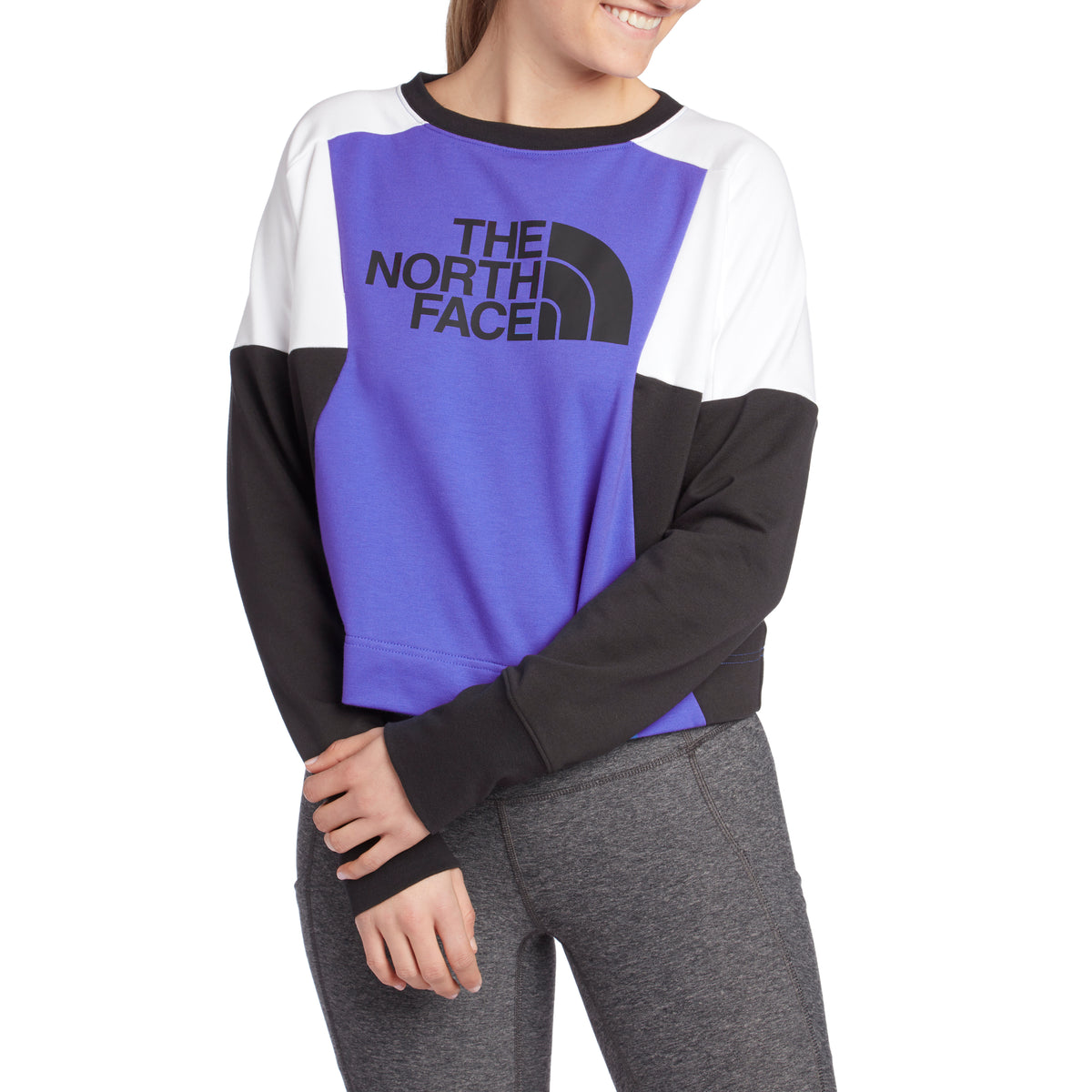 The North Face Train N Logo Crop Pullover - Women's Dazzling Blue