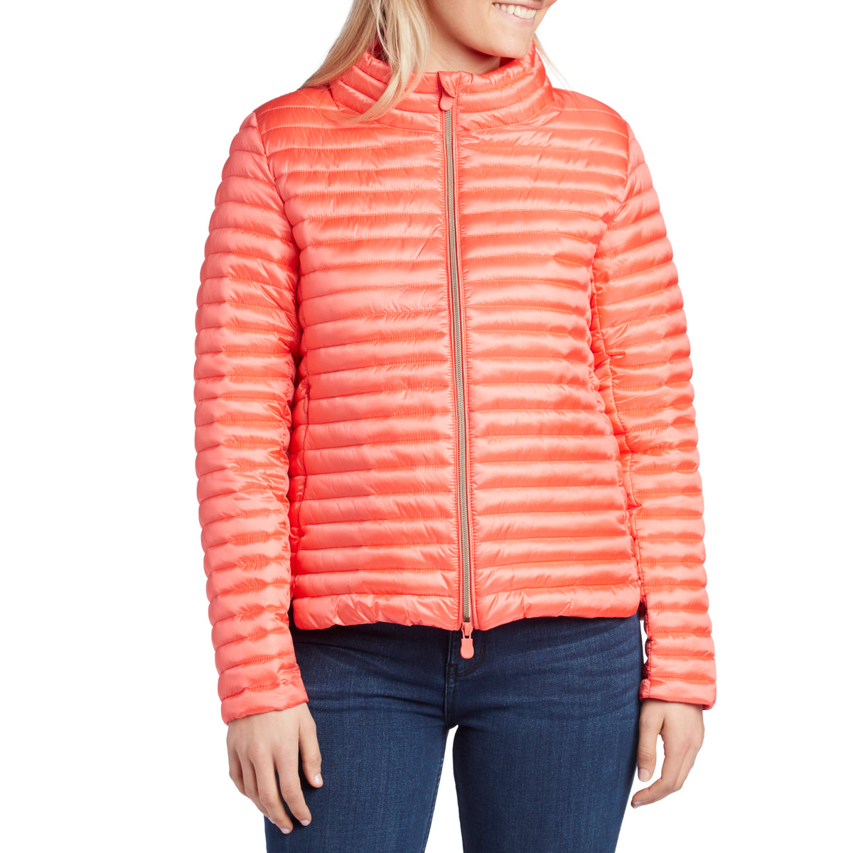 Save the Duck Full Zip Jacket - Women's Coral Orange