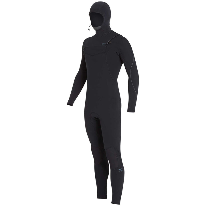Billabong 4/3 Furnace Carbon Hooded Chest Zip Wetsuit Black