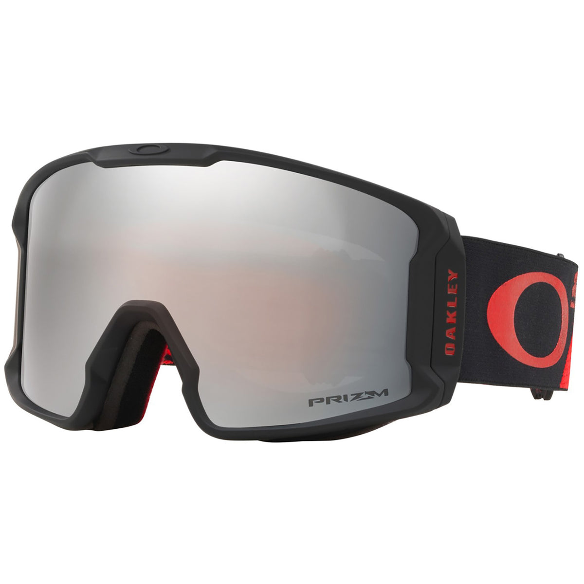 Oakley Henrik Harlaut Line Miner Low Bridge Fit Goggles Red Black/Prizm Black