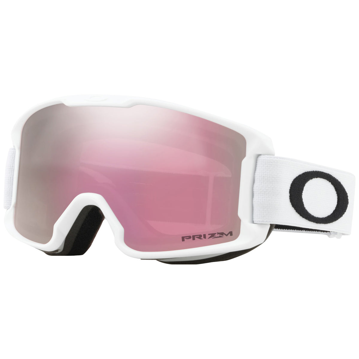 Oakley Line Miner Low Bridge Fit Goggles - Big Kids' Matte White/Prizm HI Pink