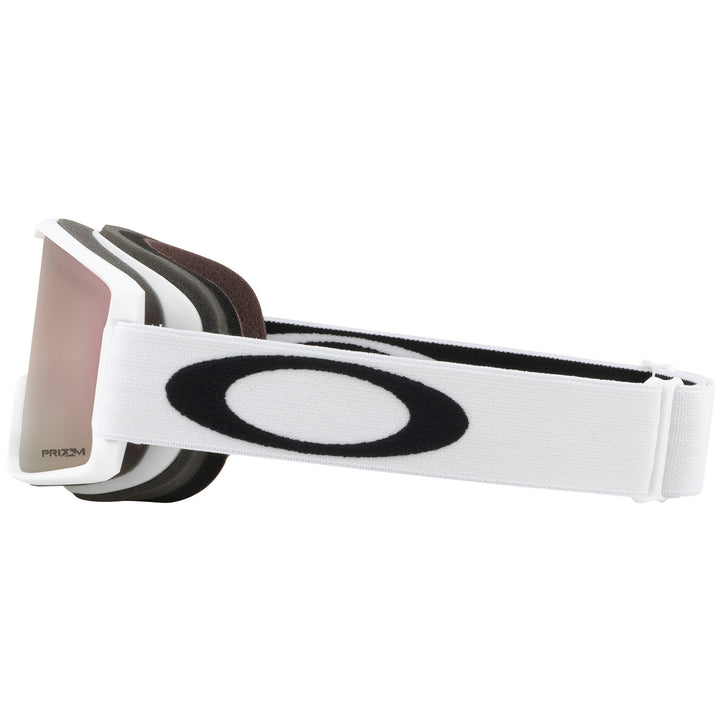 Oakley Line Miner Low Bridge Fit Goggles - Big Kids' Matte White/Prizm HI Pink