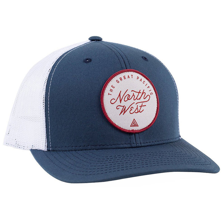 The Great PNW Survey Trucker Hat Navy/White