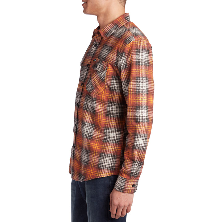 Brixton Bowery LW Long-Sleeve Flannel Burnt Orange