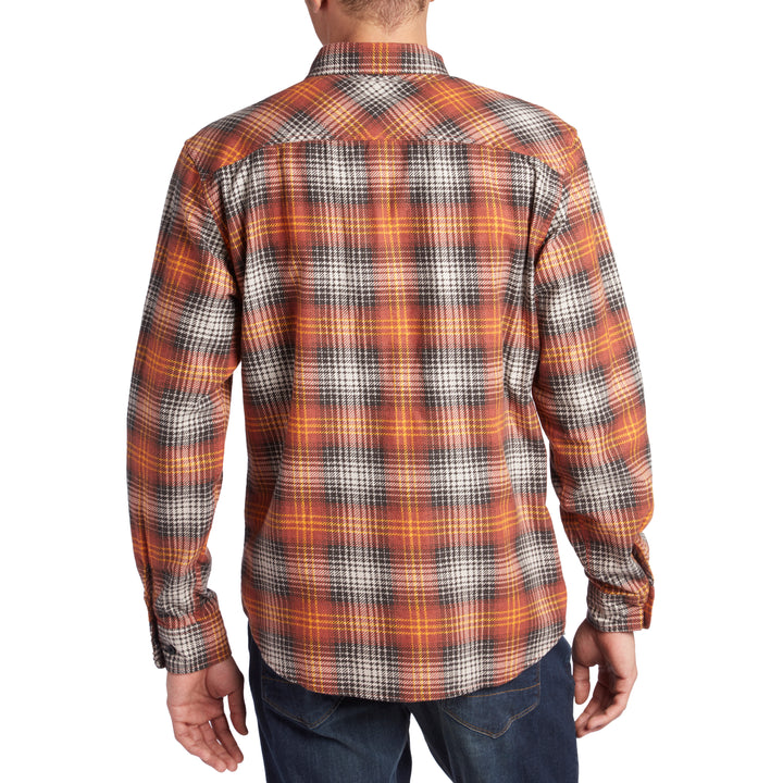 Brixton Bowery LW Long-Sleeve Flannel Burnt Orange