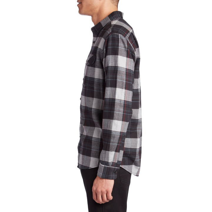 Vissla Central Coast Long-Sleeve Flannel Shirt Black