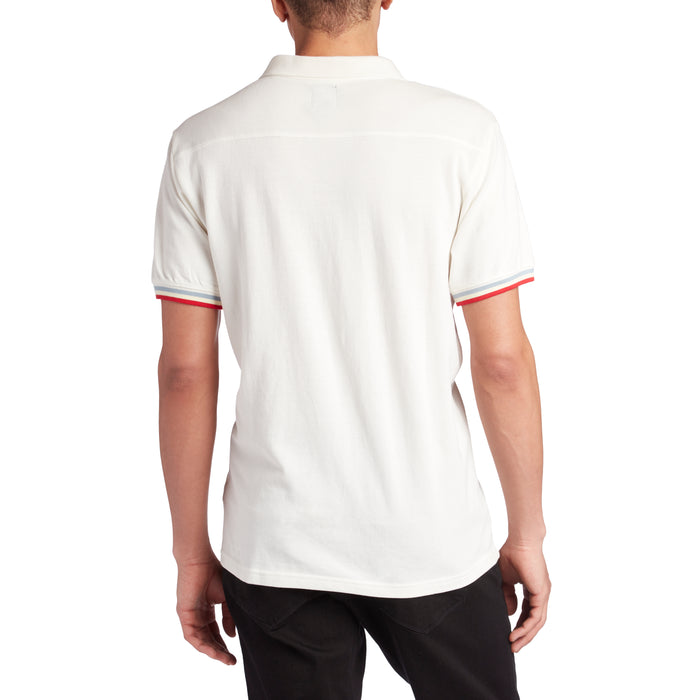 RVCA Brennan Short-Sleeve Polo Shirt Antique White