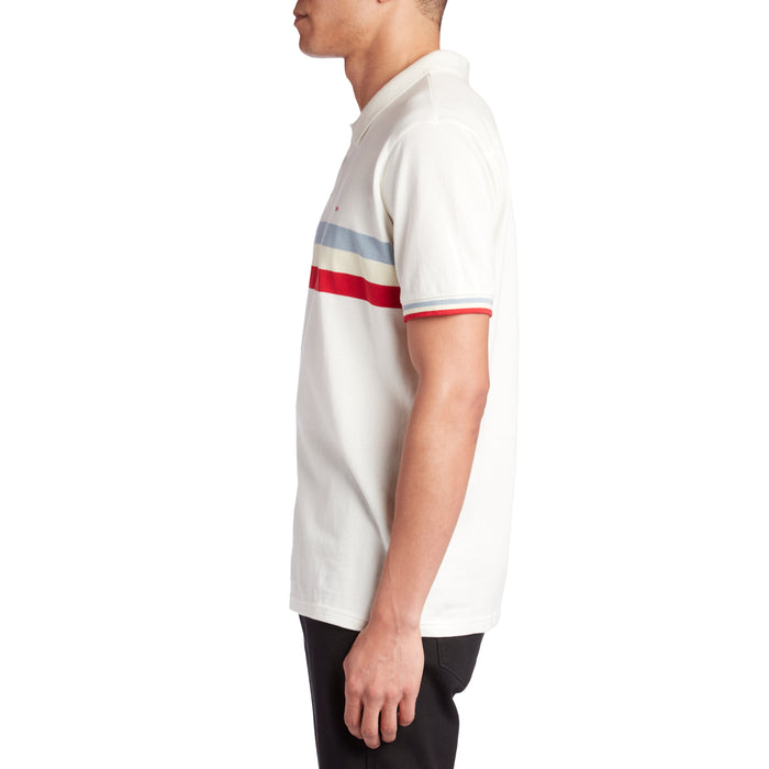 RVCA Brennan Short-Sleeve Polo Shirt Antique White