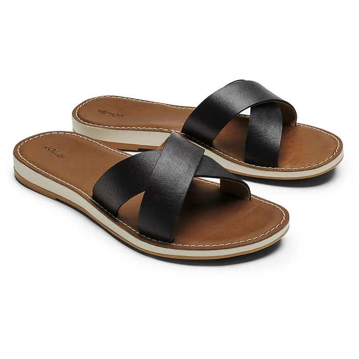 Olukai Ke'a Sandals - Women's Black/Tan
