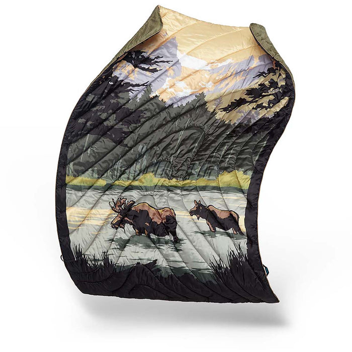 Rumpl Original Puffy Blanket - Rocky Mountains Rocky Mountains National Park