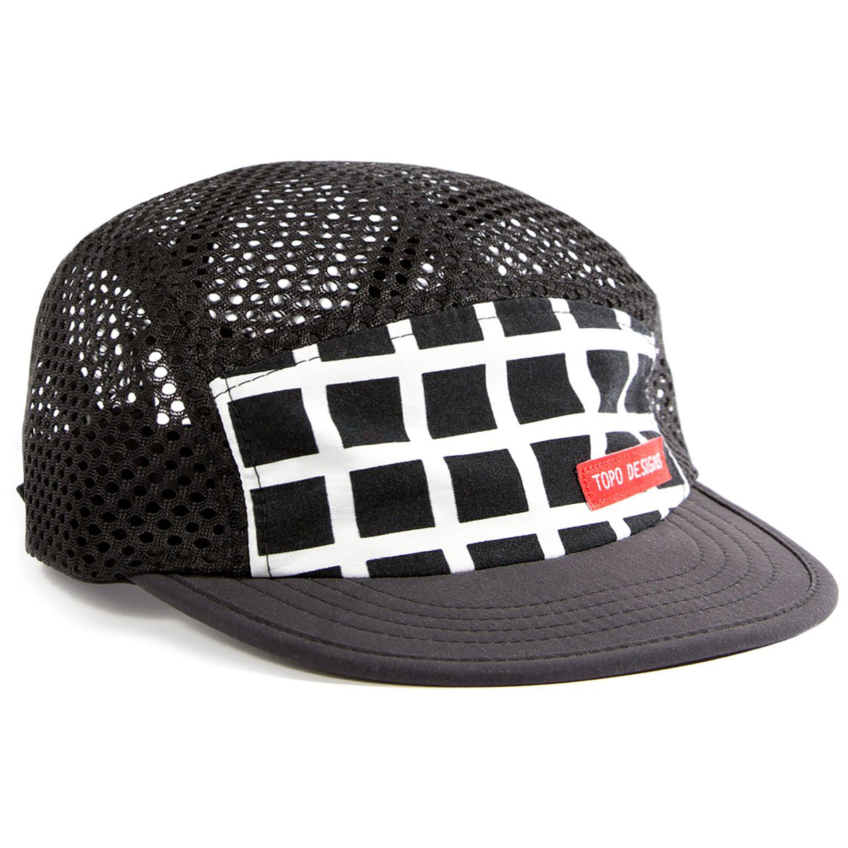 Topo Designs Sport Hat Black Grid